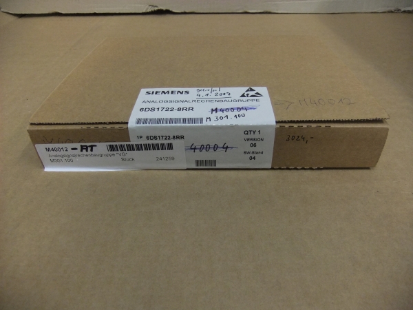 6DS1722-8RR Analogrechenbaugruppe Teleperm Neu OVP